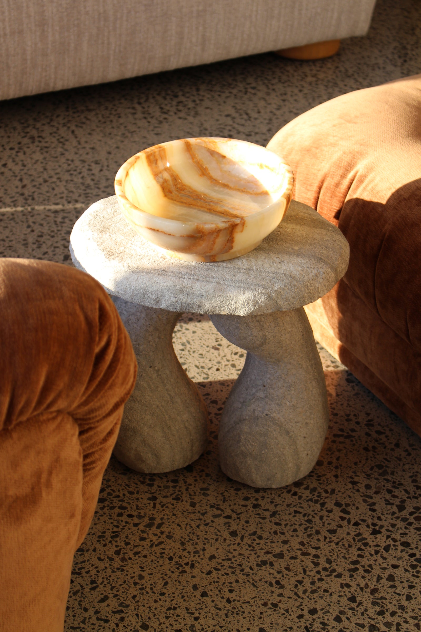 Bexi Side Table | Stone Cita Mulya