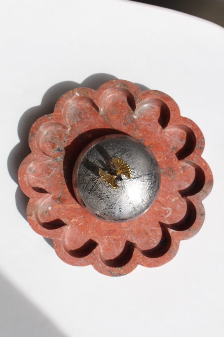 Round Tray | Red Marble Cita Mulya