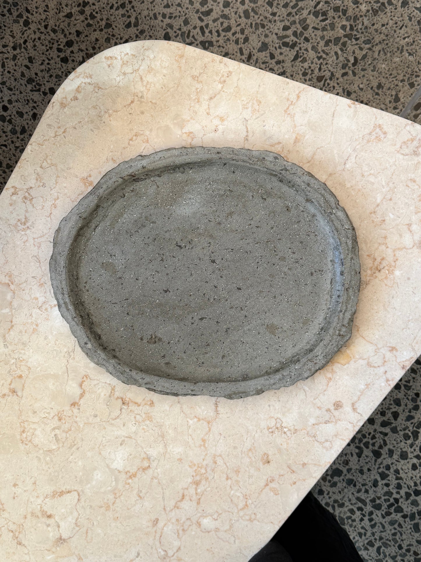 Organic Cut Tray | River Stone