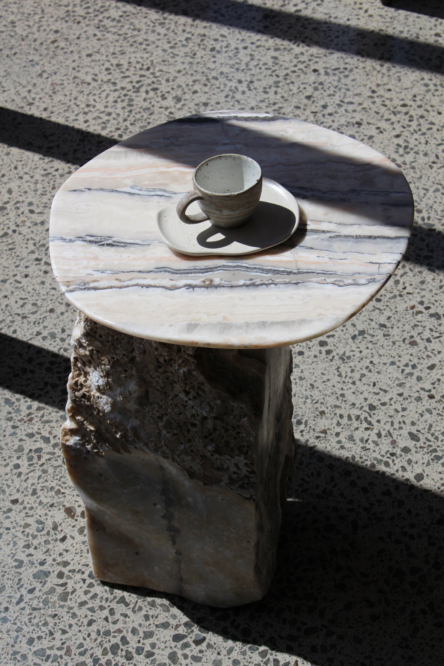 Stone Side Table