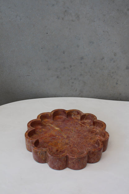 Round Tray | Red Marble Cita Mulya