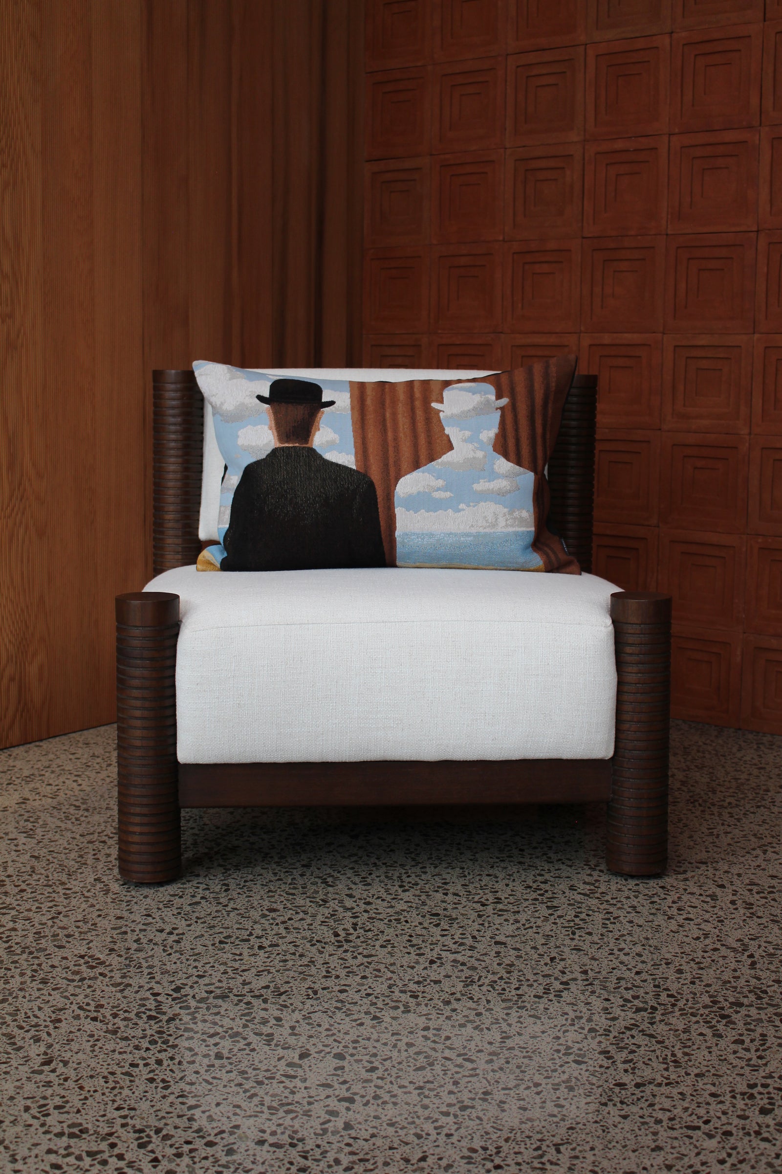 Decalcomania 1966 Cushion cover (René Magritte Collection) jules pansu
