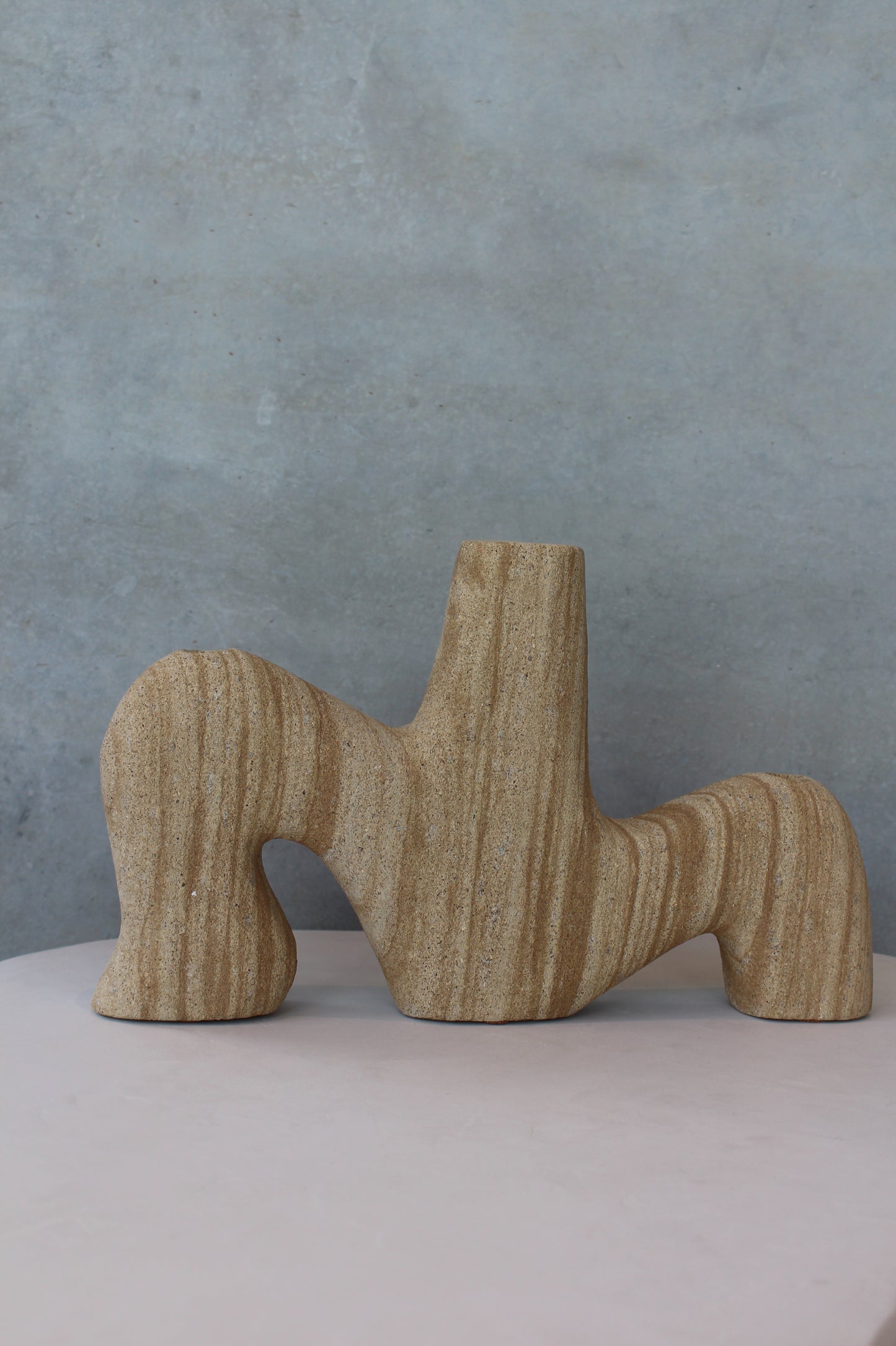 Woodstone Candle Holder