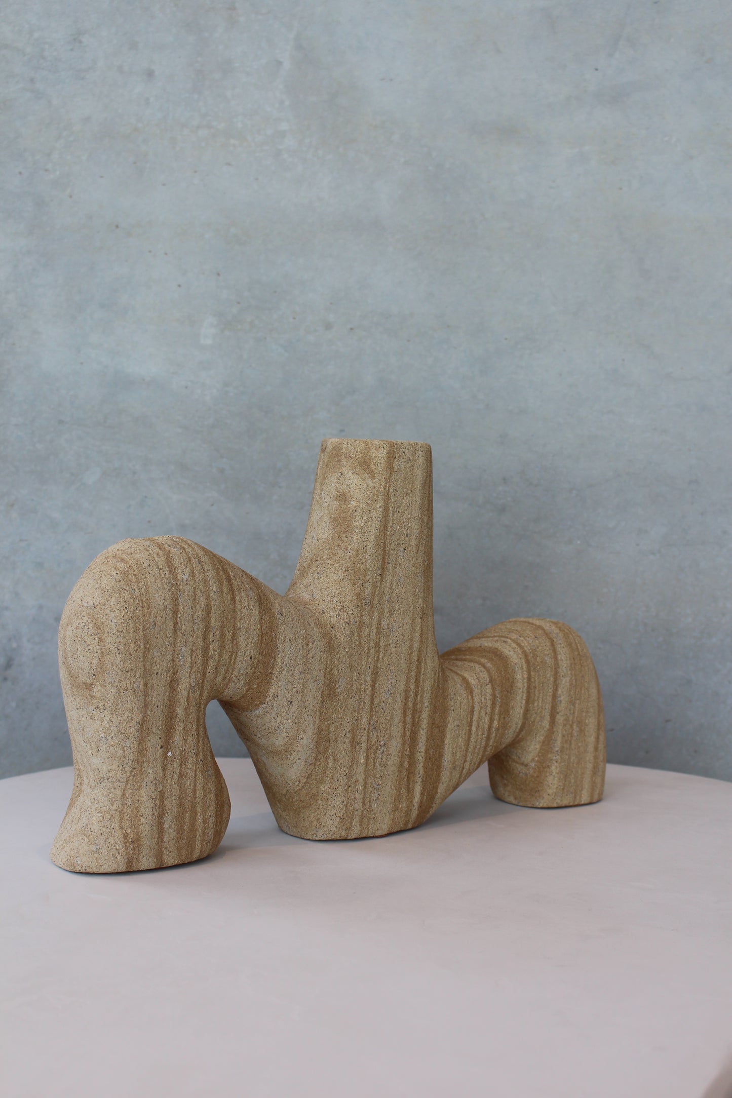 Woodstone Candle Holder