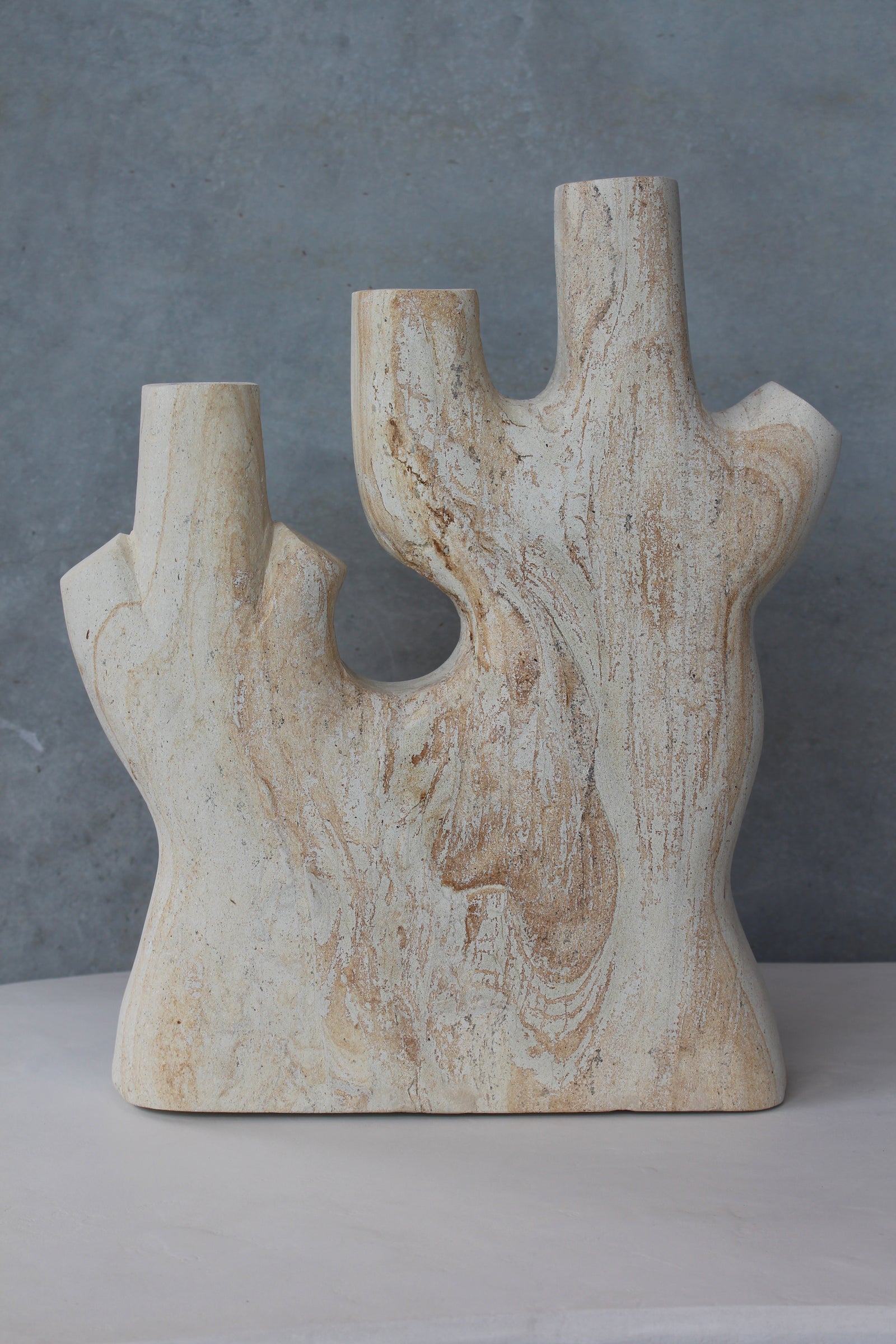 Candle Holder | Woodstone Coral Cita Mulya