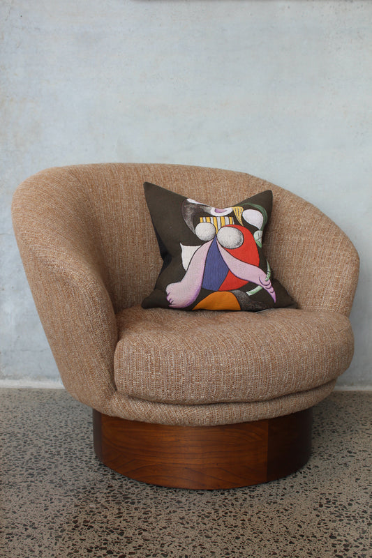 Kilim armchair / Swivel