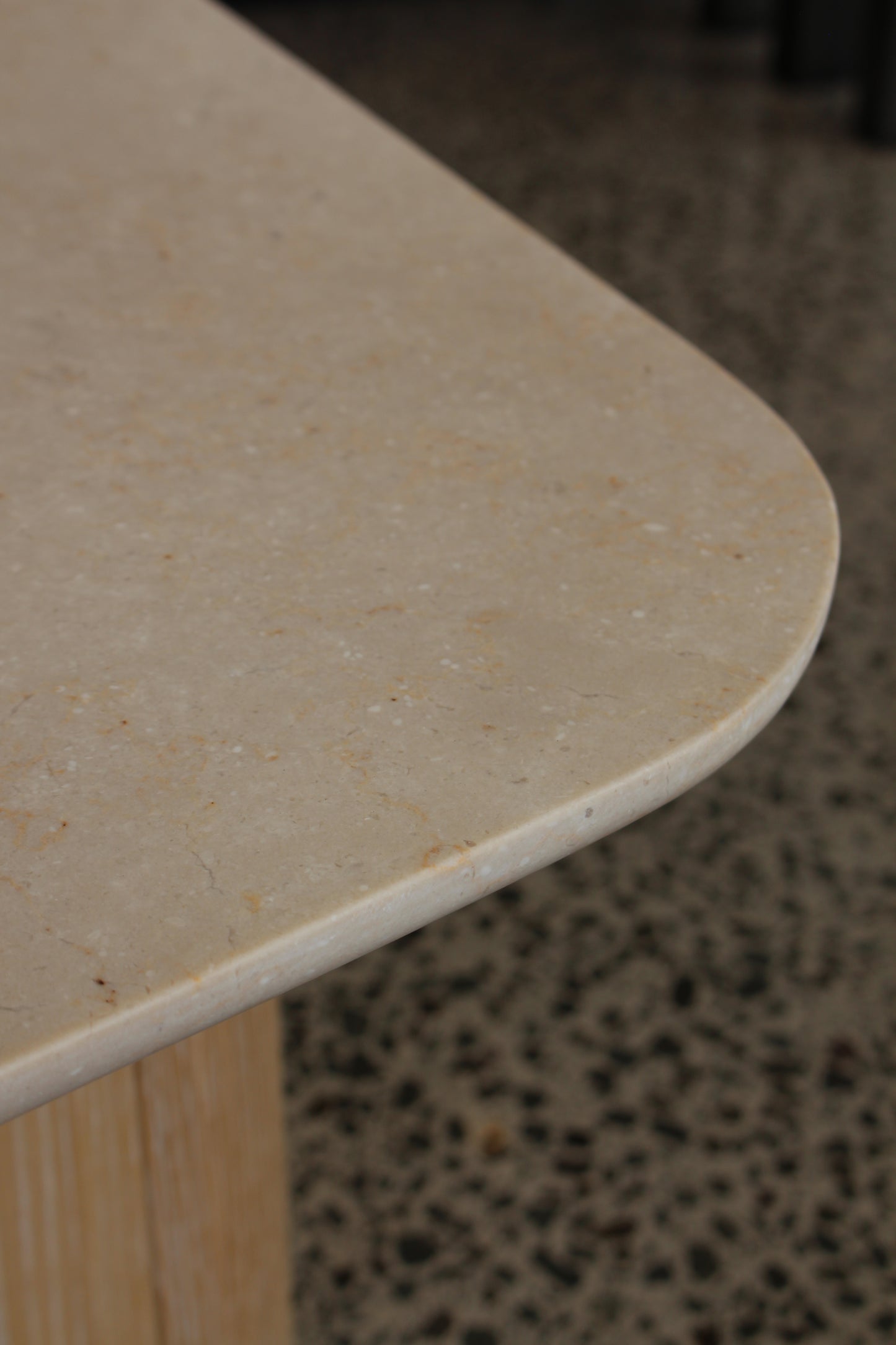 Omada Small Coffee Table with Marble top - Natural wash