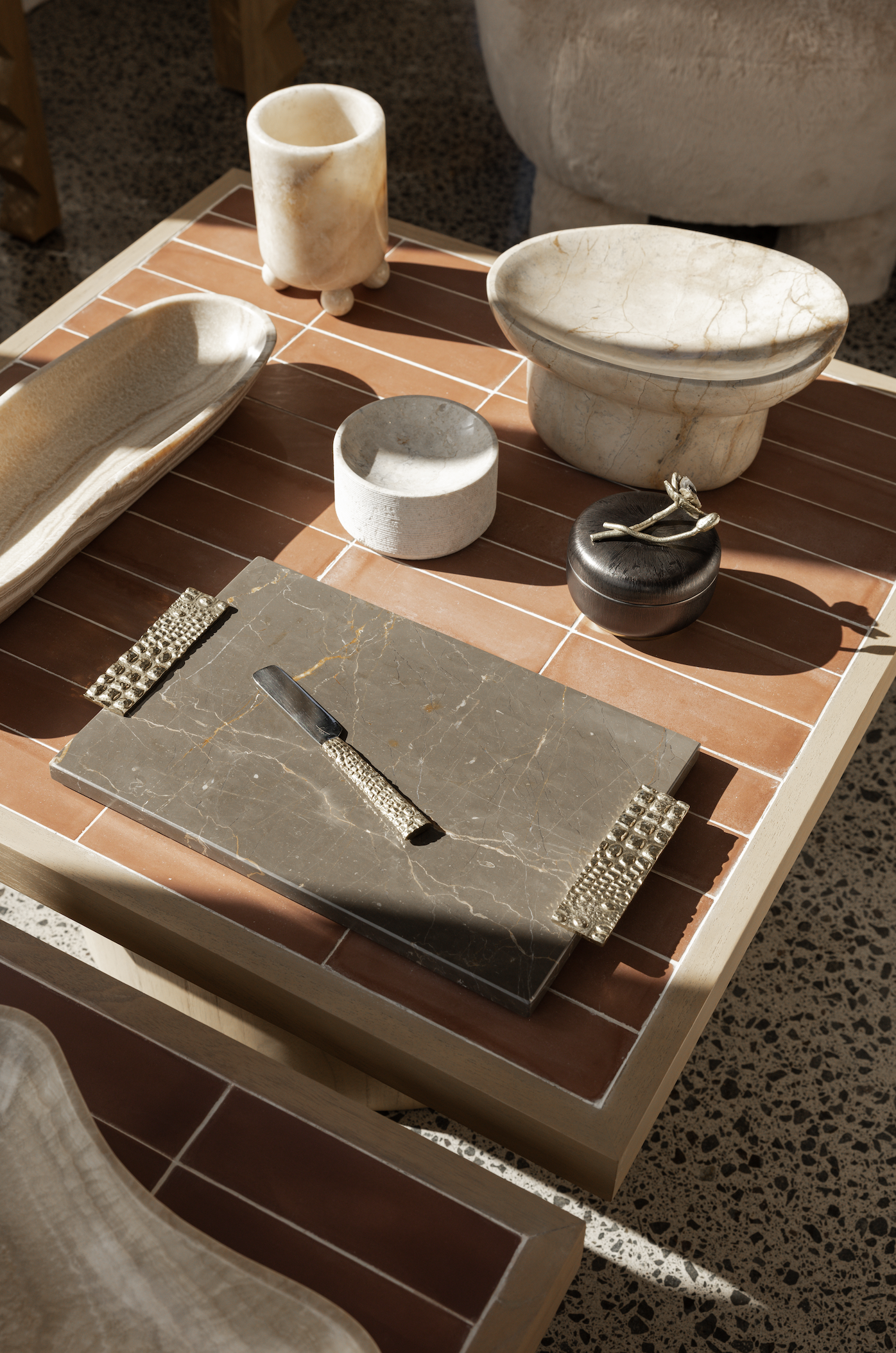 Safari Luxe Cheeseboard with Knife | Michael Aram Michael Aram