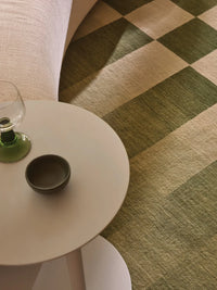 Astor Rug gren and beige 100% wool