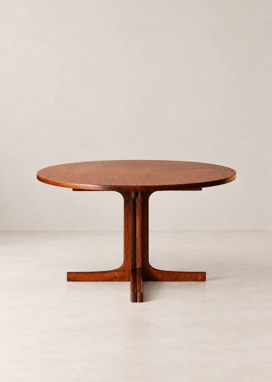 Danish Midcentury Modern Extending Dining Table | By Niels Moller