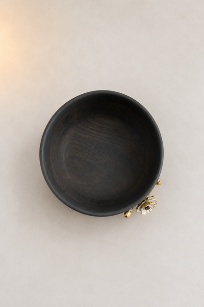 Anemone Wood Bowl | Michael Aram