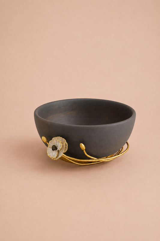 Anemone Wood Bowl | Michael Aram