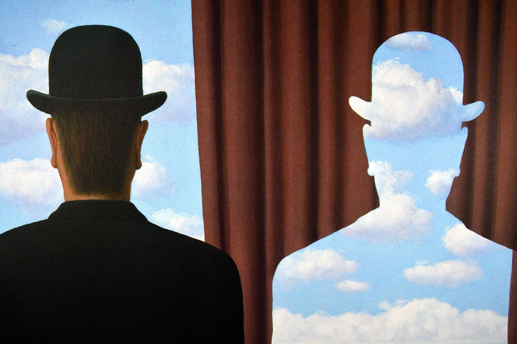 Decalcomania 1966 Cushion cover (René Magritte Collection) by jules pansu — view 3 | Amier Home
