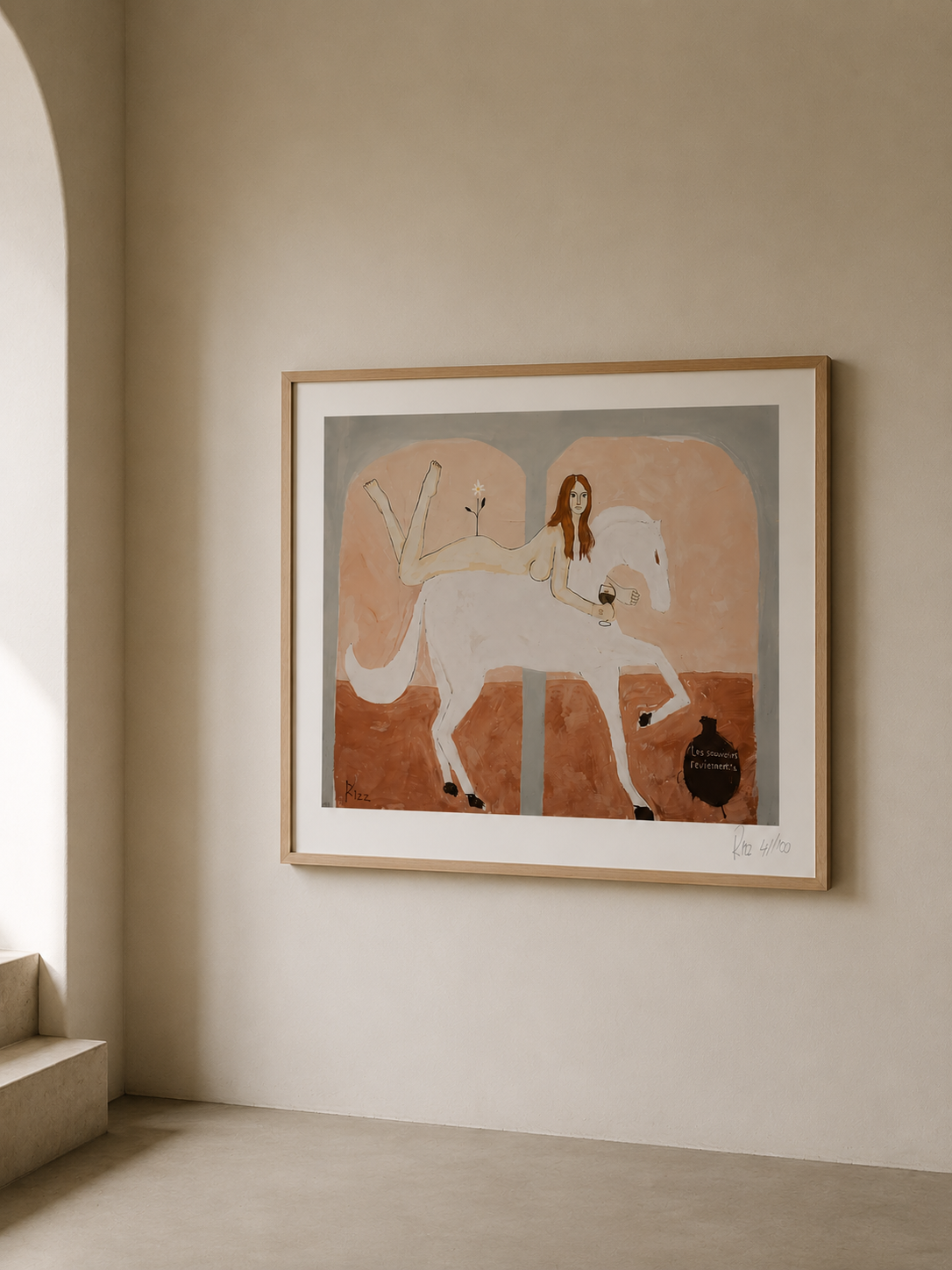 Les Souvenirs Revienment Print (Medium) — By Rizz — view 2 | Amier Home