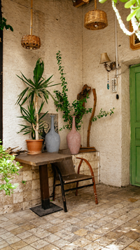 textured grey fiber cement vase 