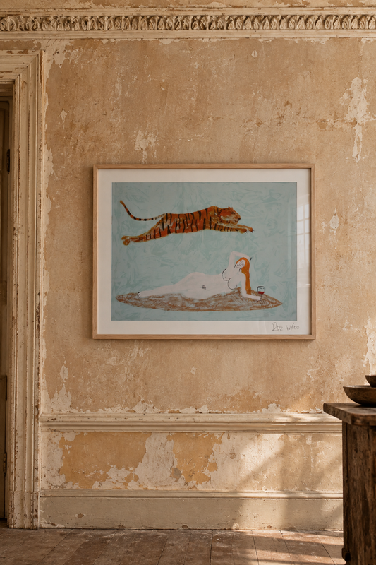 Surf With The Tiger Print (Medium) | By rizz