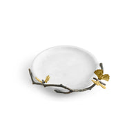Butterfly Ginkgo Trinket Tray Marble decorative Plate