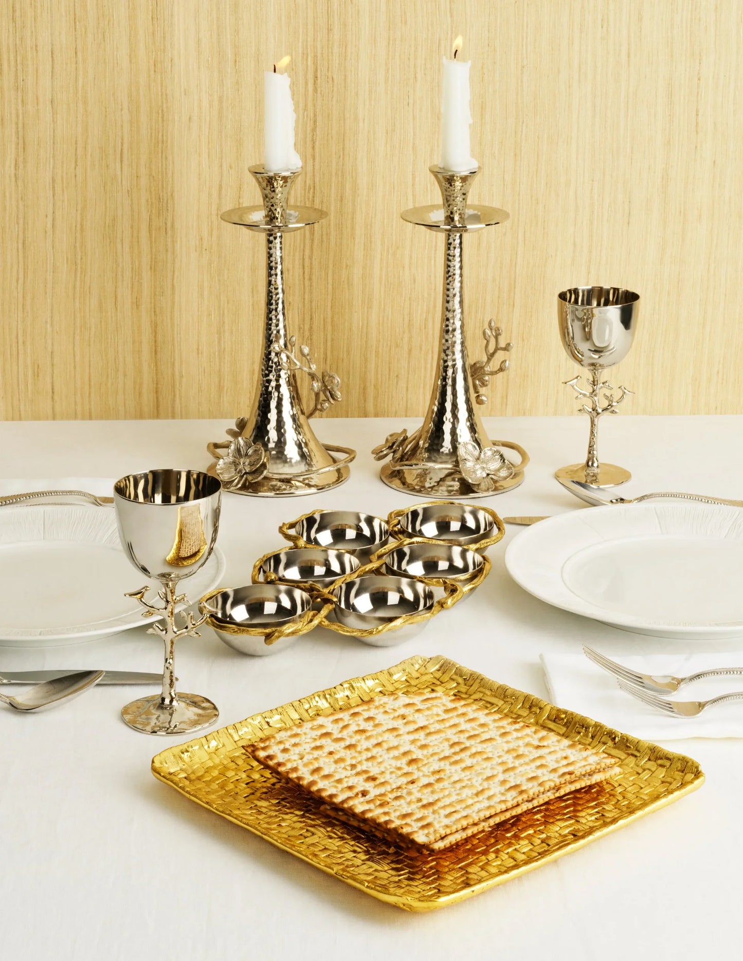 Palm Matzah Plate — Michael Aram — view 9 | Amier Home