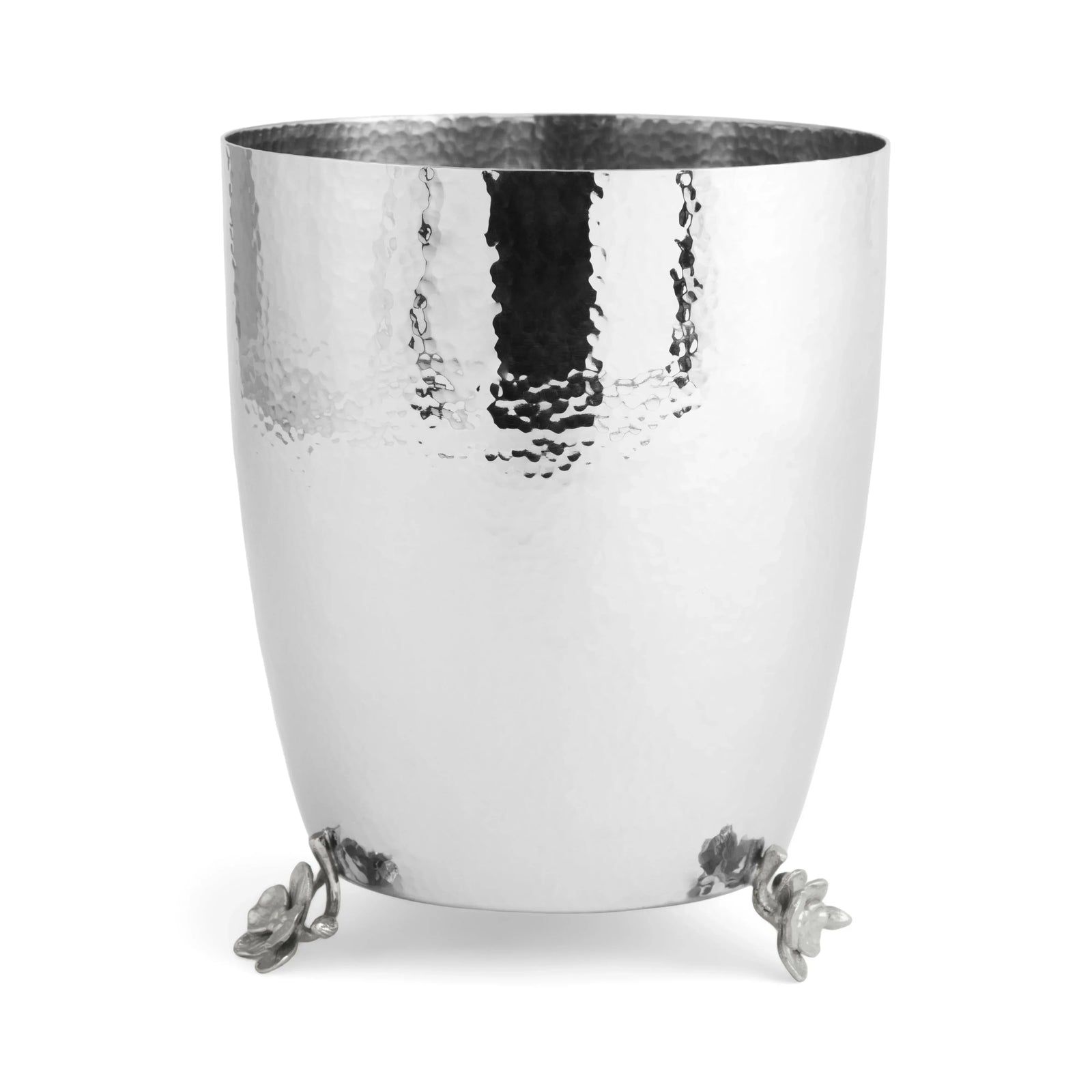 White Orchid Waste Basket Steel Bowl