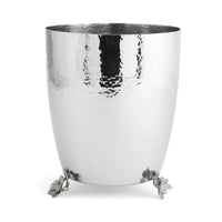White Orchid Waste Basket Steel Bowl