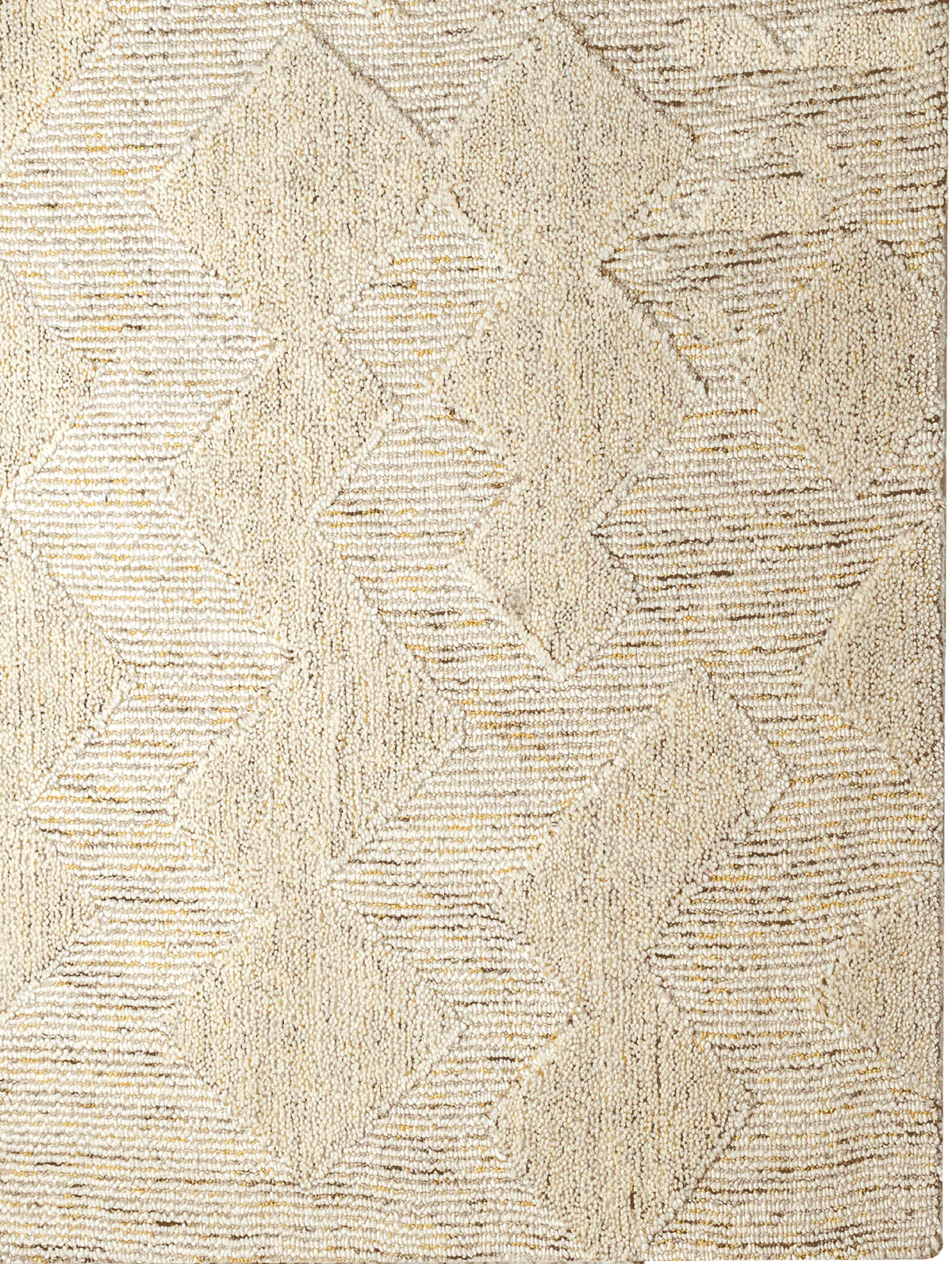 Manhattan Rug 100% wool beige texturized
