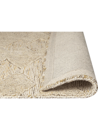 Manhattan Rug 100% wool beige texturized